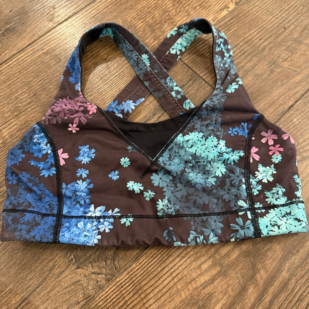 Lululemon Floral Sports Bra Size 6